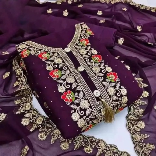 Advaxe Indian Georgette/Jorjet Shalwar Kameez - Image 1